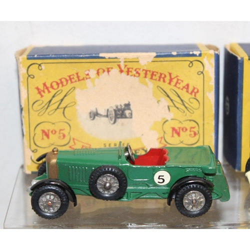 681 - Vintage Models of Yesteryear series by Lesney diecast scale models, to incl No's: 1, 5, 6, 8, 9, 10,... 