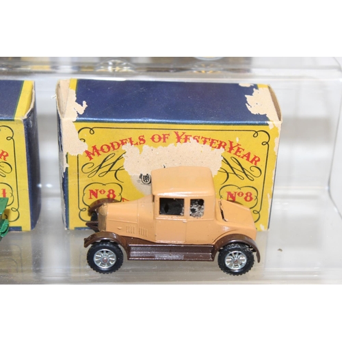 681 - Vintage Models of Yesteryear series by Lesney diecast scale models, to incl No's: 1, 5, 6, 8, 9, 10,... 