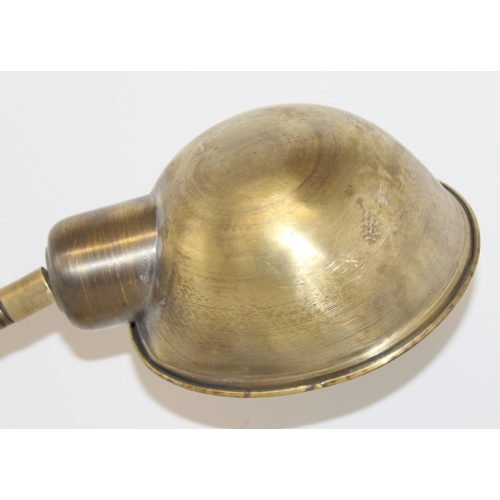 265 - Italian lamps - 1950's brass flexi desk lamp, approx 55cm tall - imported directly from Italy