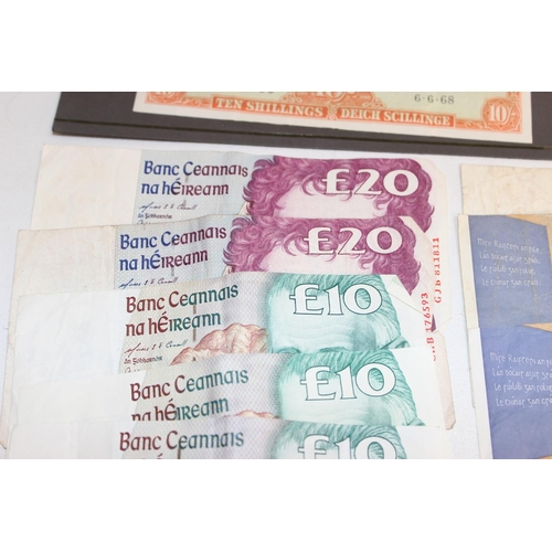 1201 - Qty of assorted Irish banknotes, mostly mid-late 20th century, £92.50 face value