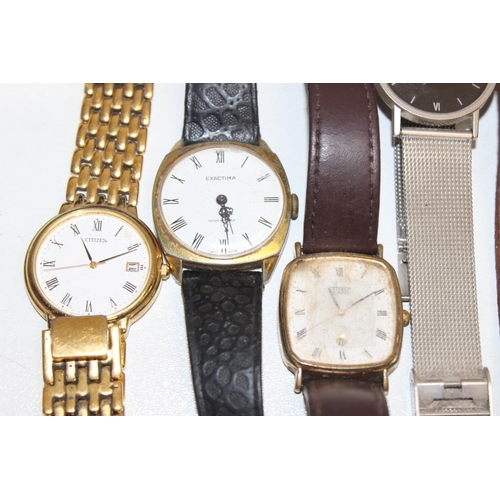 1317 - Qty of assorted vintage and later watches to inc Tissot in box, Citizen, Art Deco period cushion fac... 