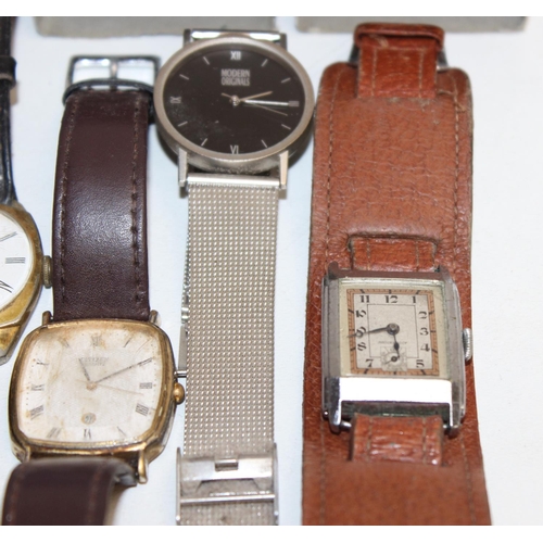 1317 - Qty of assorted vintage and later watches to inc Tissot in box, Citizen, Art Deco period cushion fac... 