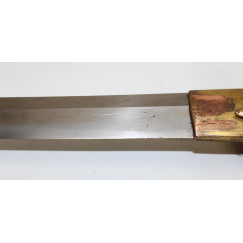 1400 - A vintage Japanese samurai sword, believed to be a c.WW2 period officers sword, with painted sheath,... 