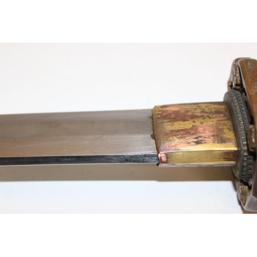 1400 - A vintage Japanese samurai sword, believed to be a c.WW2 period officers sword, with painted sheath,... 