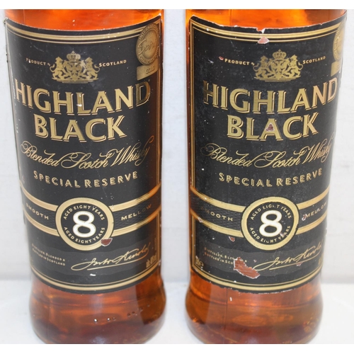 1582 - 2 x 70cl bottles of Highland Black Special Reserve 8 year old blended Scotch whisky