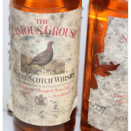 1587 - 3 x bottles of The Famous Grouse (1 litre and 2 x 70cl)