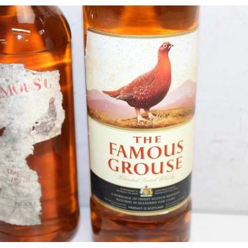 1587 - 3 x bottles of The Famous Grouse (1 litre and 2 x 70cl)