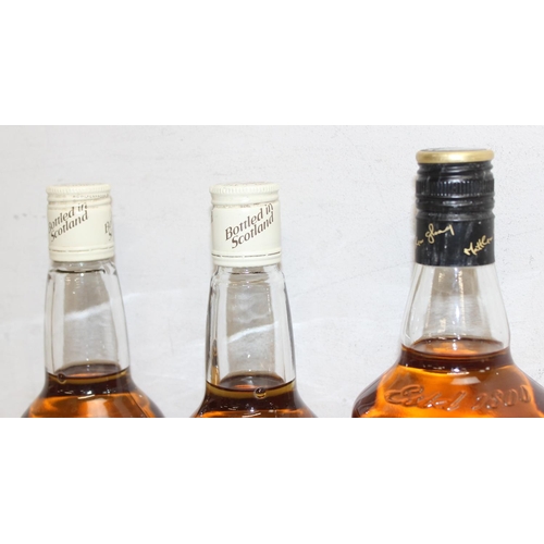 1587 - 3 x bottles of The Famous Grouse (1 litre and 2 x 70cl)