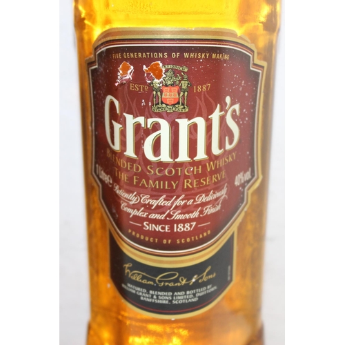 1592 - 2 x bottles of blended Scotch whisky - Teachers Highland Cream and Grant's Family Reserve (both 1 li... 