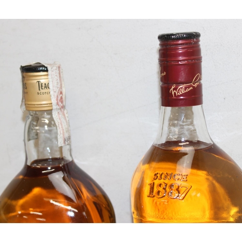 1592 - 2 x bottles of blended Scotch whisky - Teachers Highland Cream and Grant's Family Reserve (both 1 li... 