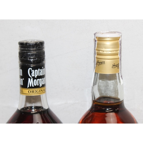 1595 - 2 x bottles of rum - Captain Morgan The Original Rum and Sang Som Special Rum (both 70cl)