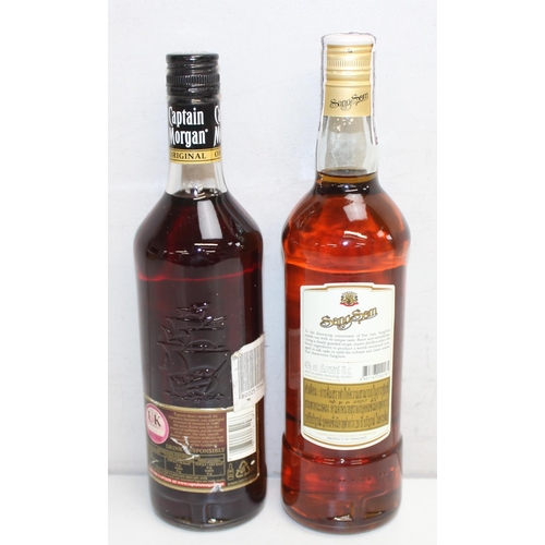 1595 - 2 x bottles of rum - Captain Morgan The Original Rum and Sang Som Special Rum (both 70cl)