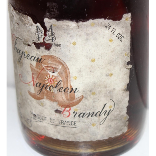 1596 - Vintage bottle of Chapeau Napoleon brandy (24fl oz)