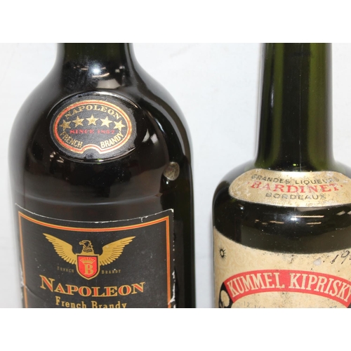 1598 - Bardinet V.S.O.P Napoleon brandy (70cl) and Bardinet Kummel Kirprisky Grande Liqueurs (12fl oz) (2)