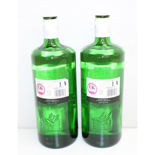 1599F - 2 x bottles of Gordon's Dry London Gin (1 litre)