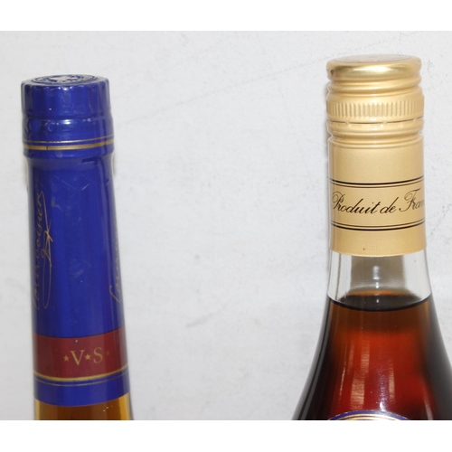 1599A - 2 x bottles of brandy - V.S. Courvoisier cognac and Napoleon aged 3 years brandy (both 70cl)