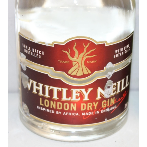 1599K - 3 x assorted bottles of gin - Beefeater, Whitely Neill, and Oliver Cromwell dry gin (70cl)