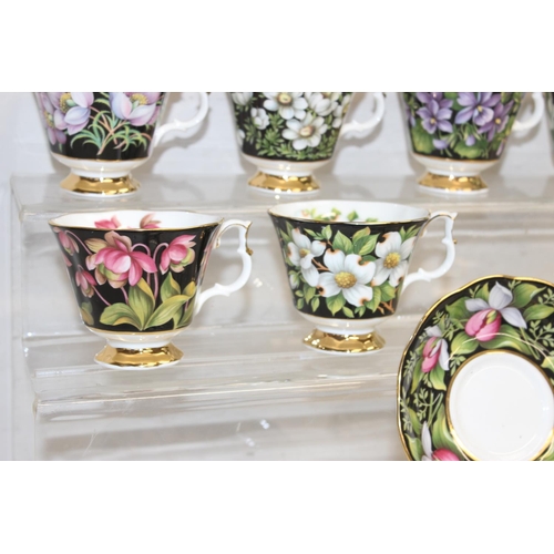 1674 - Royal Albert Provincial Flowers 8 place setting tea set