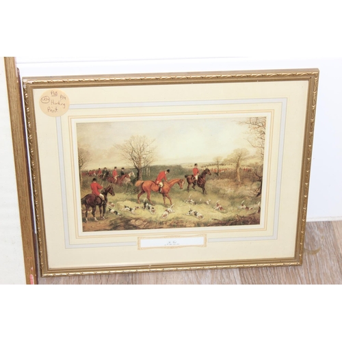 494 - Qty of antique and later framed prints and a mirror, largest approx 44cm 32cm