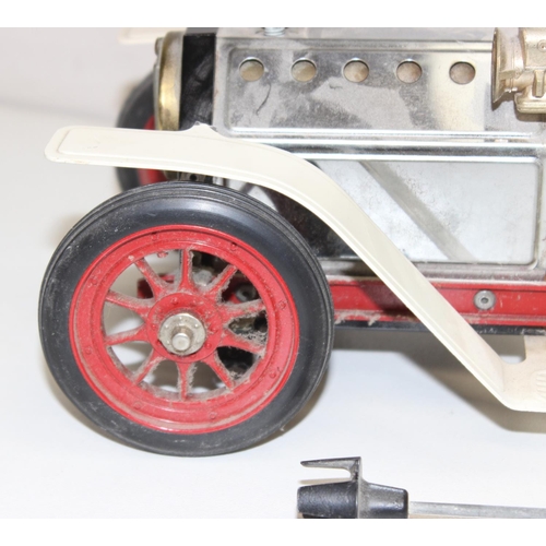 686 - A vintage Mamod steam car, roadster model, no box but with steering rod, approx 42cm long