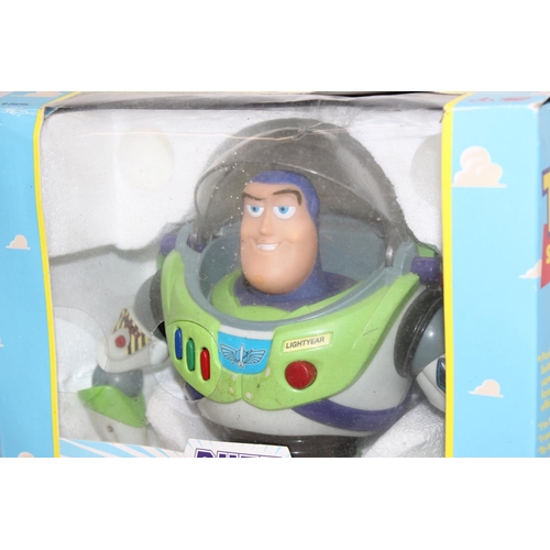 690 - A vintage Buzz Lightyear from Toy Story talking figure, in original box, the box approx 34cm tall