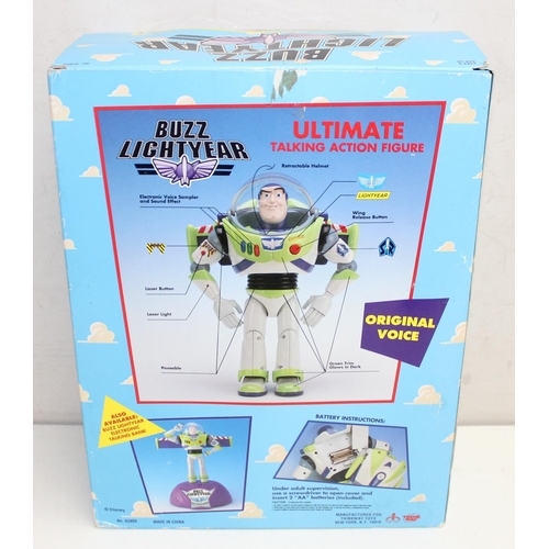 690 - A vintage Buzz Lightyear from Toy Story talking figure, in original box, the box approx 34cm tall