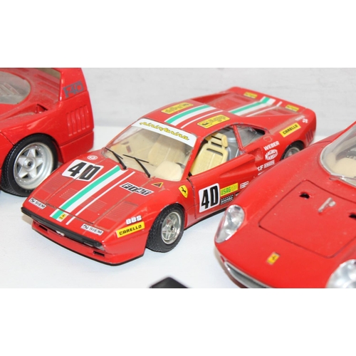 692 - Qty of assorted Burago model cars to inc Ferrari, Porsche etc, mainly 1/18th and 1/24th scale (13)