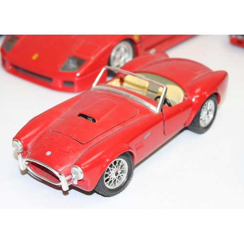 692 - Qty of assorted Burago model cars to inc Ferrari, Porsche etc, mainly 1/18th and 1/24th scale (13)