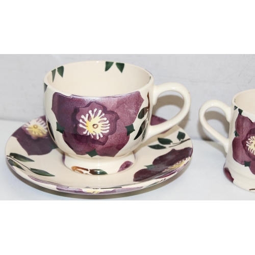 1655 - Emma Bridgewater & Mary Fedden Hellebore pattern ceramics to inc 4 mugs and a large tea cup and sauc... 