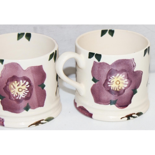 1655 - Emma Bridgewater & Mary Fedden Hellebore pattern ceramics to inc 4 mugs and a large tea cup and sauc... 