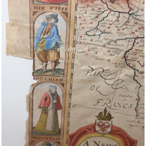 488 - John Speed (1552-1629), a Newe Mape of Germany, newly augmented, a hand coloured engraved map, borde... 