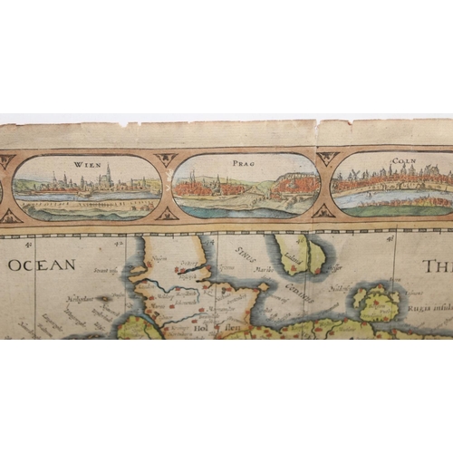 488 - John Speed (1552-1629), a Newe Mape of Germany, newly augmented, a hand coloured engraved map, borde... 