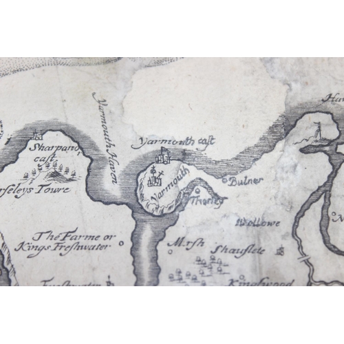 489 - Philip Lea (17th century), a Map of the Isle of Wight Portsea Halinge, also the Islands of Jarsey & ... 