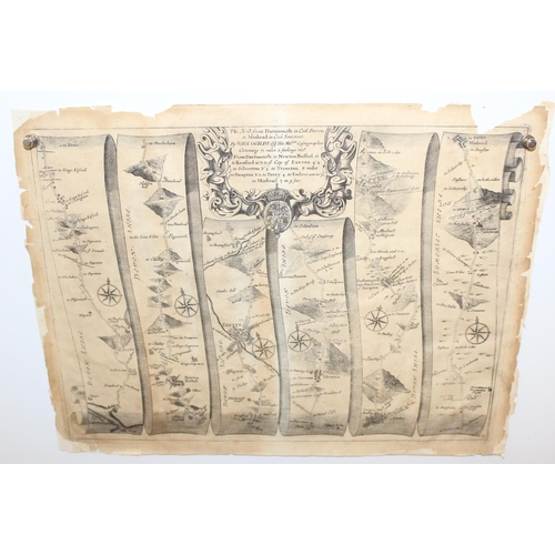 490 - Qty of assorted unframed antique and later maps, mainly antique examples to inc Robert Mordan, John ... 