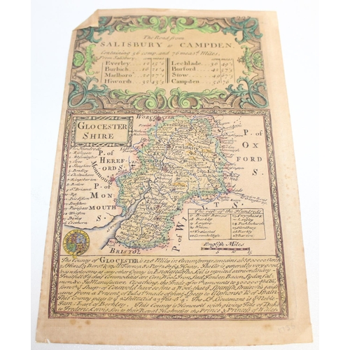 490 - Qty of assorted unframed antique and later maps, mainly antique examples to inc Robert Mordan, John ... 