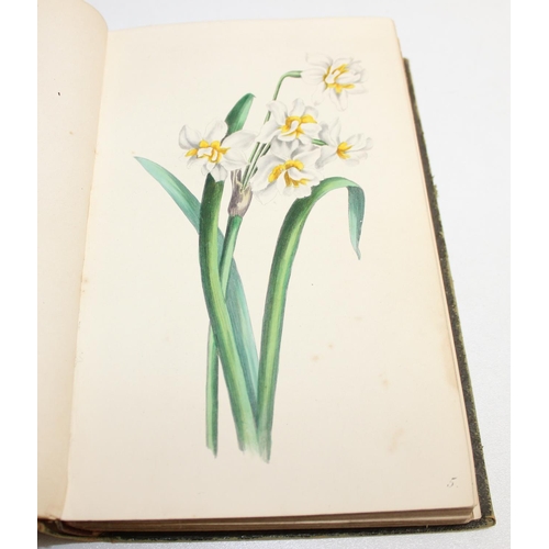 585 - 3 assorted antique books with superb quality printed plates all relating to flowers and botany, to i... 