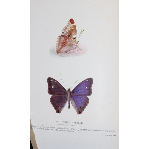 586 - F. W. Frohawk. Natural History of British Butterflies, 2 volumes, sixty coloured plates, four furthe... 