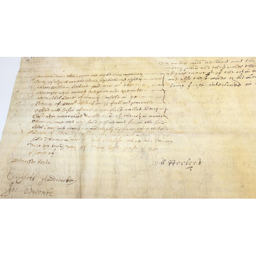 589 - 3 antique legal indenture/documents, dates ranging from 1682 - 1808 to incl 2 handwritten indentures... 