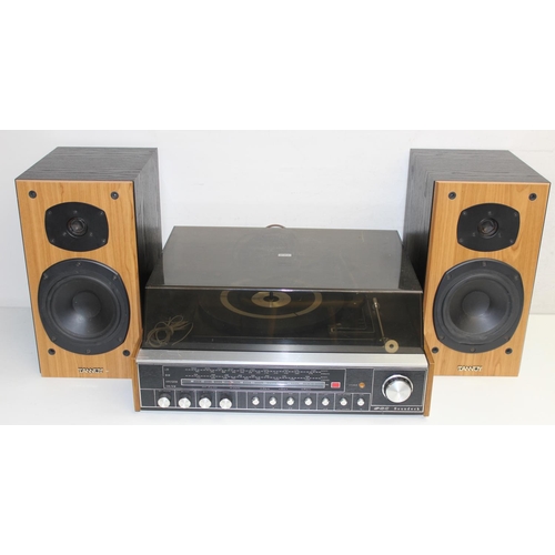 774 - Vintage GEC Soundeck turntable model no: A4022H and a pair of Tannoy Mercury M2 speakers