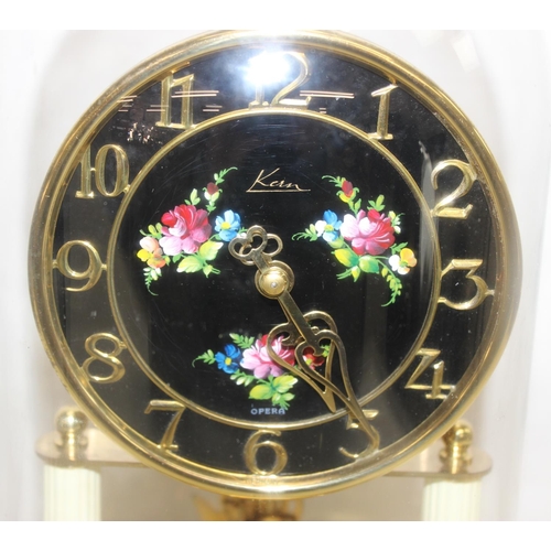 1321 - 3 vintage clocks to inc a slate cased example, anniversary clock, and a wrought metal example, the l... 