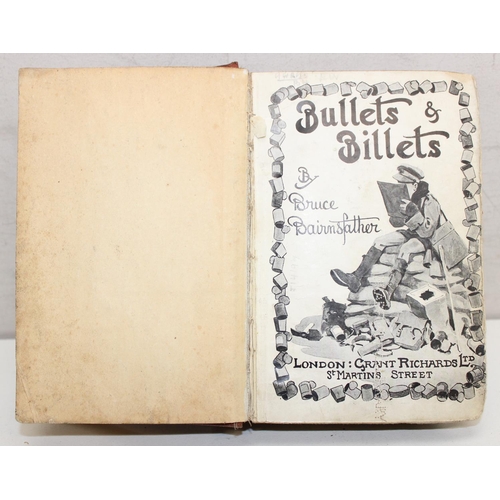 1428 - Bullets and Billets by Bruce Bairnsfather, 1916 edition printed by Garden City Press December 1916, ... 