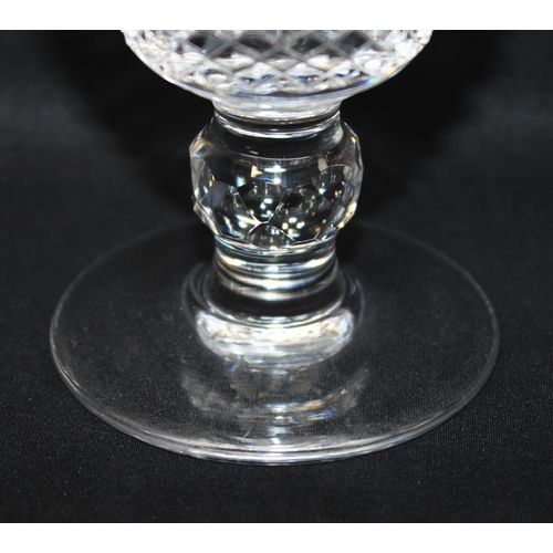 1500 - Waterford Crystal - a set of 4 Irish crystal wine glasses in the Colleen pattern, each approx 12cm t... 