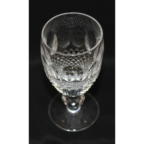 1502 - Waterford Crystal - a set of 5 Irish crystal smaller wine or port glasses in the Colleen pattern, ea... 