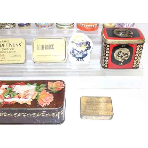 1703 - Large qty of assorted vintage and later advertising tins