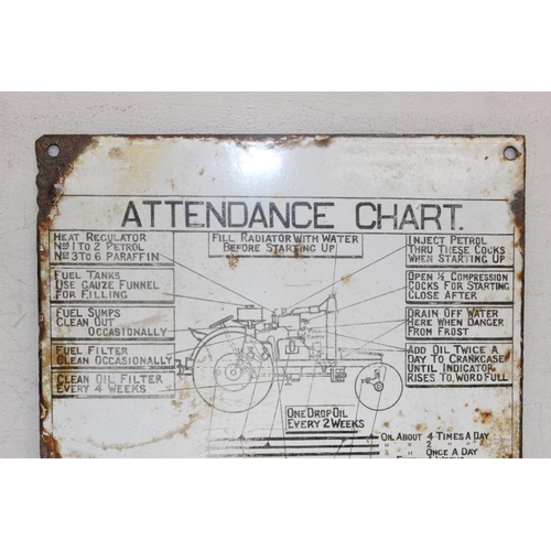 459E - A vintage Saunderson Tractor & Implement Co Ltd enamel sign 