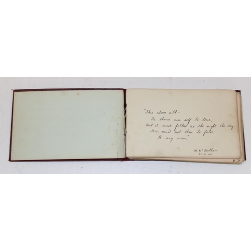 599 - Qty of ephemera to inc a Japanese black lacquered photograph album, likely late 19th or early 20the ... 