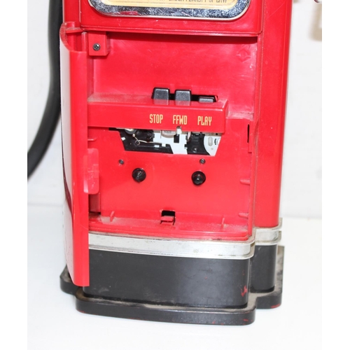 697 - 2 novelty radios, one formed as a Pepsi can, the other a vintage fuel pump, the largest approx 58cm ... 