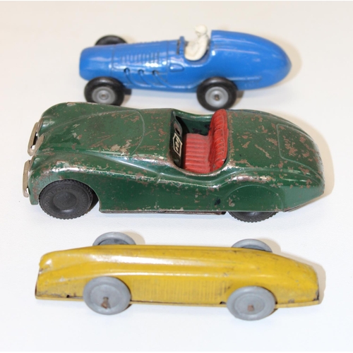 698 - Qty of assorted vintage toys to inc a Polistil JPS Lotus, tin plate, Corgi etc