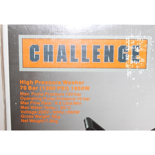 794 - Challenge high pressure washer 70Bar (1300psi) model Q1G-HT02-1650