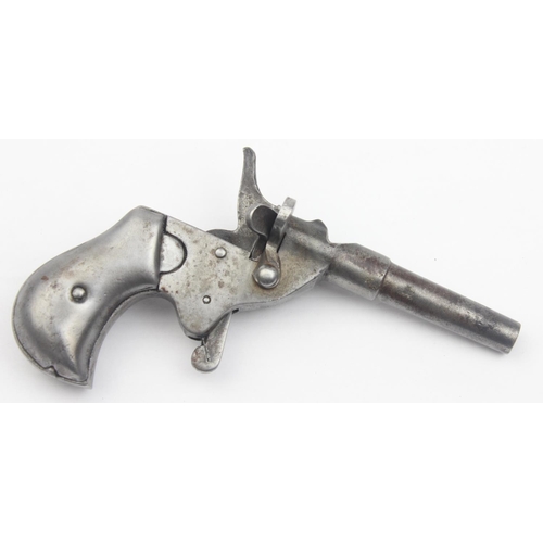 1410 - An antique Flobert patent cycle pistol by JGA, 6mm blank firing pistol used for scaring dogs while c... 